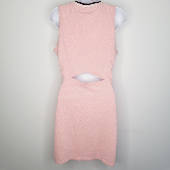 SOLD Lole Open Back Crew Neck Casual Cotton Summer Dress - Picture 5 of 7